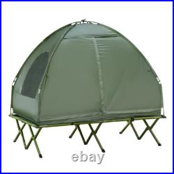 2 Person 4-In-1 Foldable Camping Cot with Tent, Bedspread and Thick Air Mattress 2 Person 4-In-1 Foldable Camping Cot with Tent, Bedspread and Thick Air Mattress