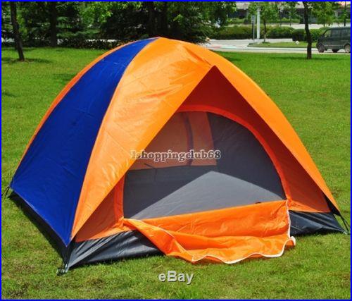 2 Person Family Outdoor Waterproof Shelter Canpoy Tent Camping US Double Layer