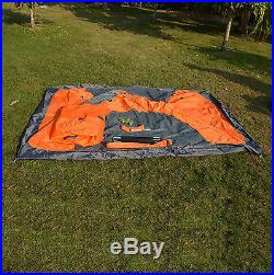 2 Person Orange Double Layer Outdoor Waterproof Camping Hiking Backpack Tent USA