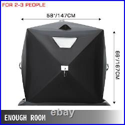 2-person Ice Fishing Shelter Tent Portable Pop Up House Outdoor Fish Equipment