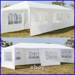 30'x10' Heavy Duty Outdoor Canopy Party Wedding Tent Gazebo Carport with7 Sidewall