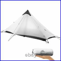 3F UL Gear Lanshan Ultralight Tent, 1 Person, White Backpacking Tent Hiking Gear