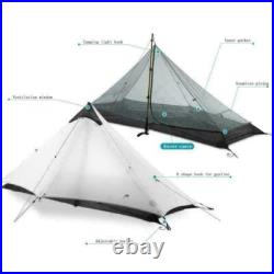 3F UL Gear Lanshan Ultralight Tent, 1 Person, White Backpacking Tent Hiking Gear