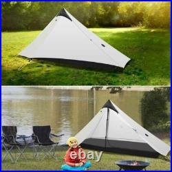 3F UL Gear Lanshan Ultralight Tent, 1 Person, White Backpacking Tent Hiking Gear