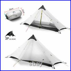 3F UL Gear Lanshan Ultralight Tent, 1 Person, White Backpacking Tent Hiking Gear