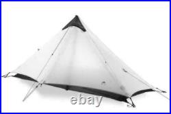 3F UL Gear Lanshan Ultralight Tent, 1 Person, White Backpacking Tent Hiking Gear