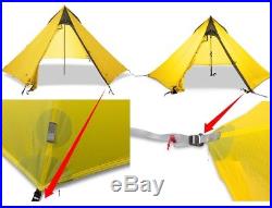3F UL Gear Ultralight Backpacking 2-3P Teepee Tent 3.5 lbs! Green