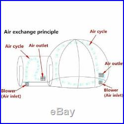 3M 110V Inflatable Transparent Eco Home Bubble Tent Stargaze Igloo Camping Dome