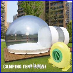 3M Inflatable Bubble Tent withQuiet Air Blower Eco Home Tent DIY House Camping NEW