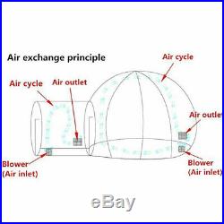 3M Inflatable Transparent Eco Home Bubble Tent Stargaze Igloo Camping Dome Camp