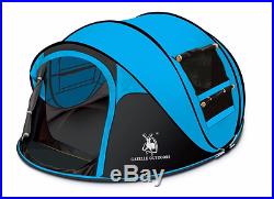 3-4 Person Camping Pop Up Tent Waterproof Hydraulic Automatic Outdoor Hiking Ten