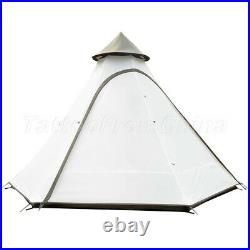 3-4 Person Camping Tent Teepee Lightweight Waterproof Indian Yurt Tent Outdoor