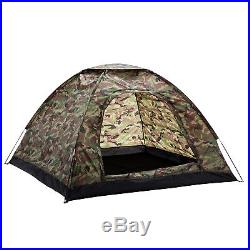3-4 Person Outdoor Camping Waterproof 4 Season Family Tent Camouflage Hiking