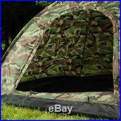 3-4 Person Outdoor Camping Waterproof 4 Season Family Tent Camouflage Hiking