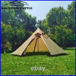 3-4 Person Teepee Pyramid Cone Outdoor Tent Waterproof Light Portable Camping