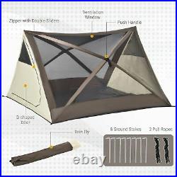 3 Person Outdoor Camping Tent Instant Pop Up Portable Shelter with Carrying Bag