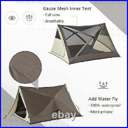3 Person Outdoor Camping Tent Instant Pop Up Portable Shelter with Carrying Bag