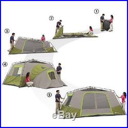 3 Room Cabin Tent Ozark Trail Large 11 Person Instant Family Camping Outdoor