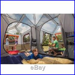 3 Room L Shaped Cabin Tent 12 Person Large Camping Outdoor Family Vacation New