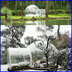 3m Inflatable Commercial Grade PVC Clear Eco Dome Camping Bubble Tent withAir Pump