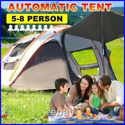 4Person Camping Tents Hiking Instant Setup Pop Up Family Cabin Tent Beach