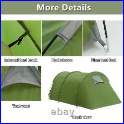 4-5 Person Camping Tent Waterproof Family Backpack Hiking Dome Tent Double Layer
