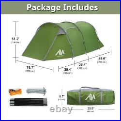 4-5 Person Camping Tent Waterproof Family Backpack Hiking Dome Tent Double Layer