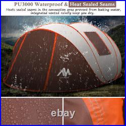 4-6 People Outdoor Instant Pop Up Camping Tent & 2in1Portable Fan With Light
