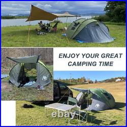 4-6 Person Automatic Instant Pop Up Camping Tent Outdoor Waterproof Double Layer