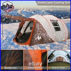 4-6 Person Automatic Pop Up Tent Camping Hiking Outdoor Waterproof Large Shelter
