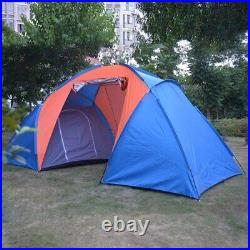 4-6 Person Double Layer Waterproof Camping Tent Two Bedrooms Big Space Tent