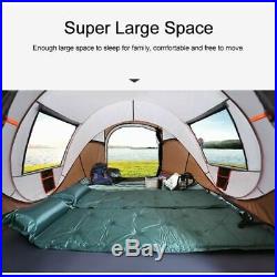 4-6 Person Instant Pop-Up Camping Tent Khaki Waterproof Automatic Family Shelter