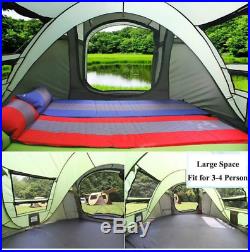 4-Person Camping Hiking Instant Pop Up Family Tent Outdoor Beach Travel Shelter