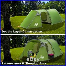 4 Person Camping Tent Family Dome Waterproof Double Layer Lightweight Outdoor US