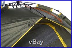 4 Person Instant Automatic Family Dome Tent F/Camping Hiking Outdoor Rainfly HYF