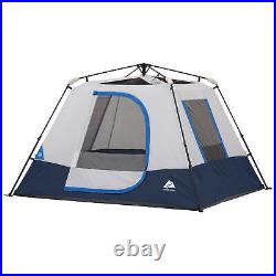 4-Person Instant Cabin Tent with LED Lighted Hub, Family, Camping Outdoor New