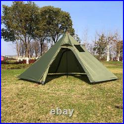 4 Persons 3.2lb Lightweight Tipi Hot Tents with Stove Jack 4 Season camping