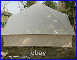 4-Season Glamping Bell Tent Yurt Waterproof Cotton Canvas Family Camping Out