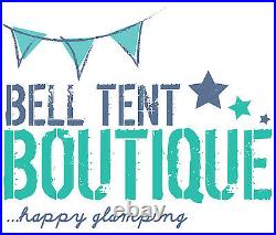 4m'Summer Fete' Striped Bell Tent -Zipped In Ground Sheet by Bell Tent Boutique