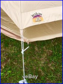 4m Ultimate top of the range bell tent with sewn in fly door