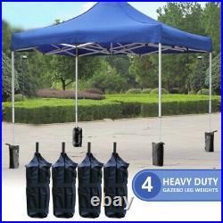 4pc Large Sandbag Foot Leg Pole Weights Marquee gazebo Sand Bags Weighted