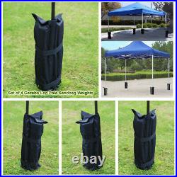 4pc Large Sandbag Foot Leg Pole Weights Marquee gazebo Sand Bags Weighted