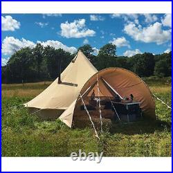 5M Canvas Bell Tent Waterproof Glamping Camping Tent Yurt Teepee awning mat