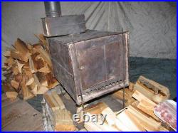5,5lbs Folding Wood Burning Stove for Tipi Teepee Lavvu Canvas Hot Tent