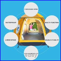 5-6 People Waterproof Automatic Outdoor Instant Pop Up Tent Camping Hiking Tent