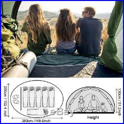 5-6 Person Camping Dome Tent Instant Pop Up Waterproof Travel Sun Canopy Large