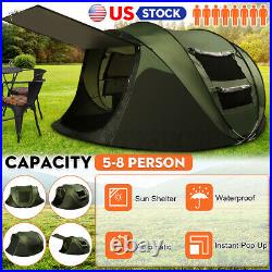 5-8 Person Waterproof Automatic Instant Open Shade Camping Family Tent Hiking US