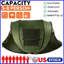 5-8 Persons Waterproof Tent Automatic Instant Open Shade Camping Family Hiking