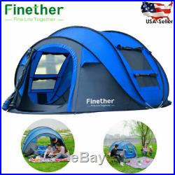 5-Person Pop Up Outdoor Family Camping Hiking Tent Beach Shelter Bag Waterproof