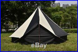 5m Camping Bell Tent ZIG 400-Ultimate Black stripes water proof & Carrycase
